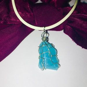 💕2 for $25 💕 Teal Sea Glass Necklace